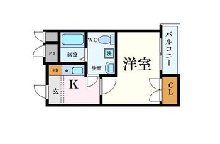 阿波座駅 徒歩3分 6階の物件間取画像